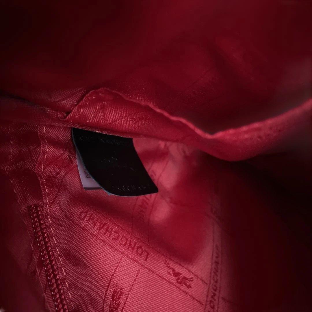 【新品同様】ロンシャンショルダーバッグ黒　オールレザー