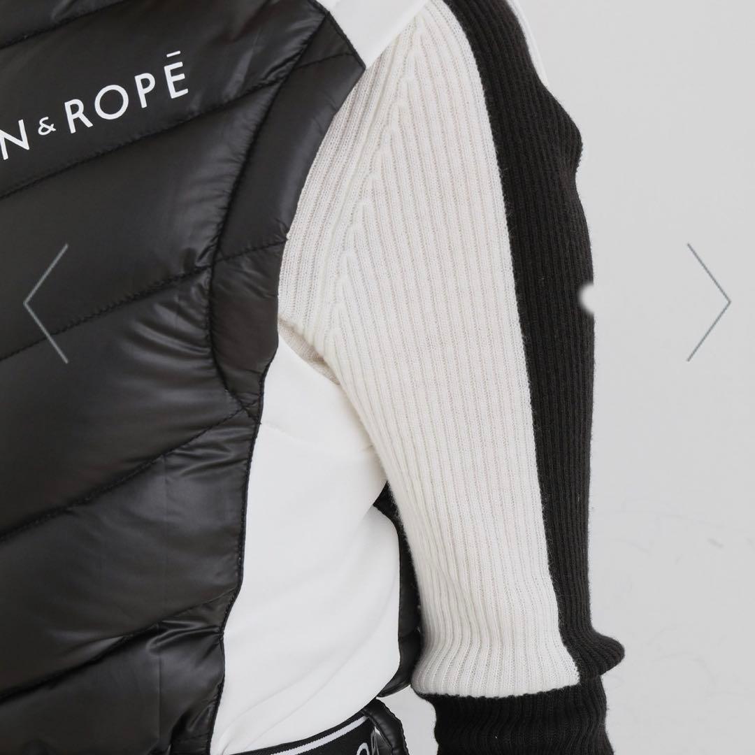 JUN&ROPE タフタフリースコンビDOWNワンピース