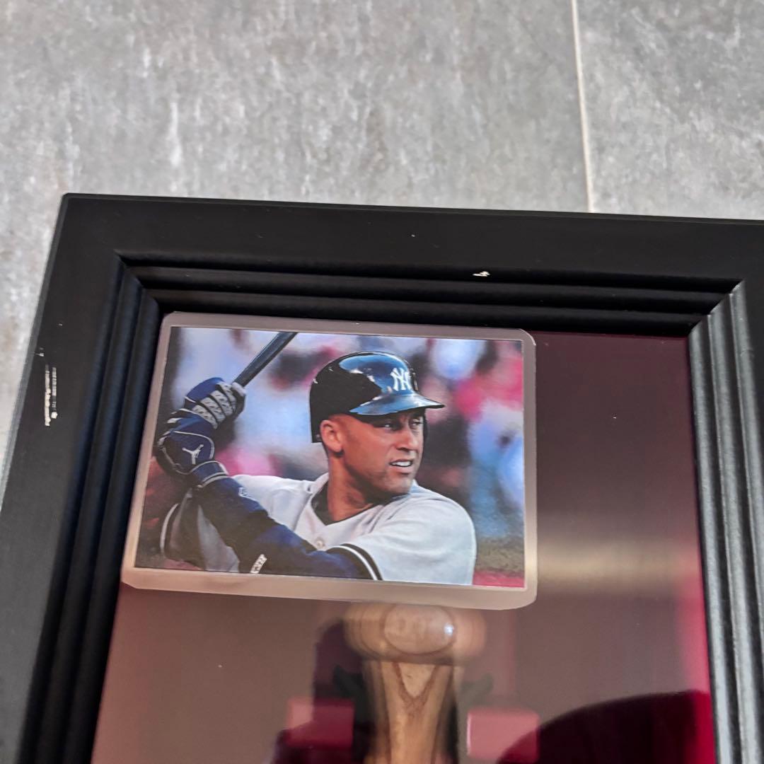 デレク・ジーター ホームラン 記念バット フレーム付き ニューヨークヤンキース