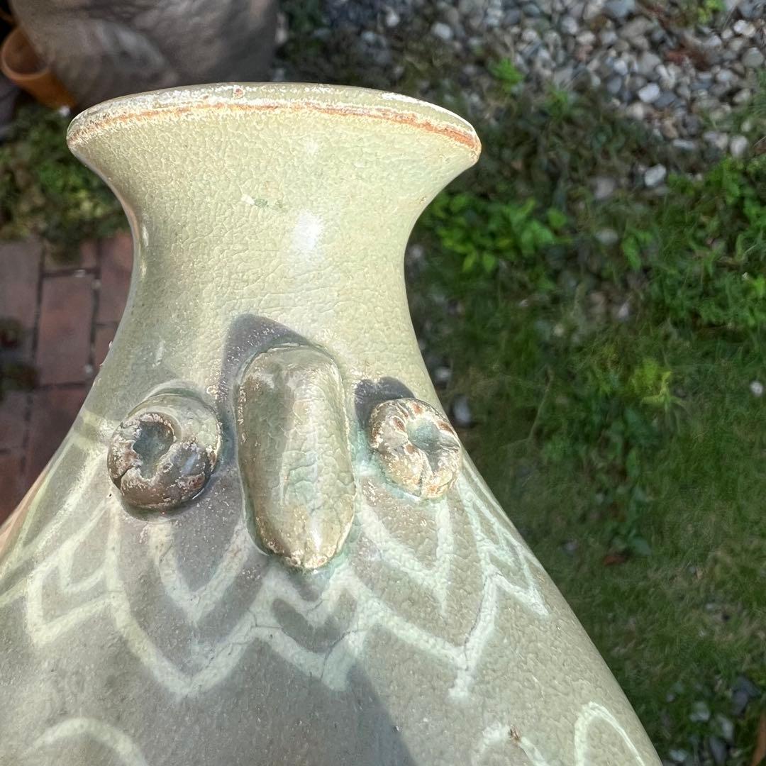 高麗青磁 李朝 韓国 朝鮮 骨董 古美術 壺 瓶