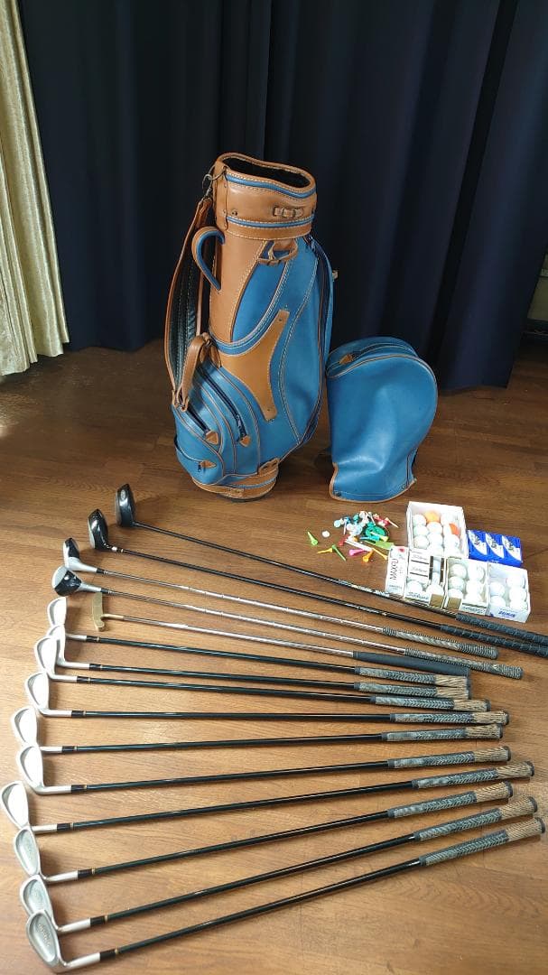 希少　左レフティ　ゴルフクラブ フルセット男性用　ゴルフセット1式+キャデバッグ