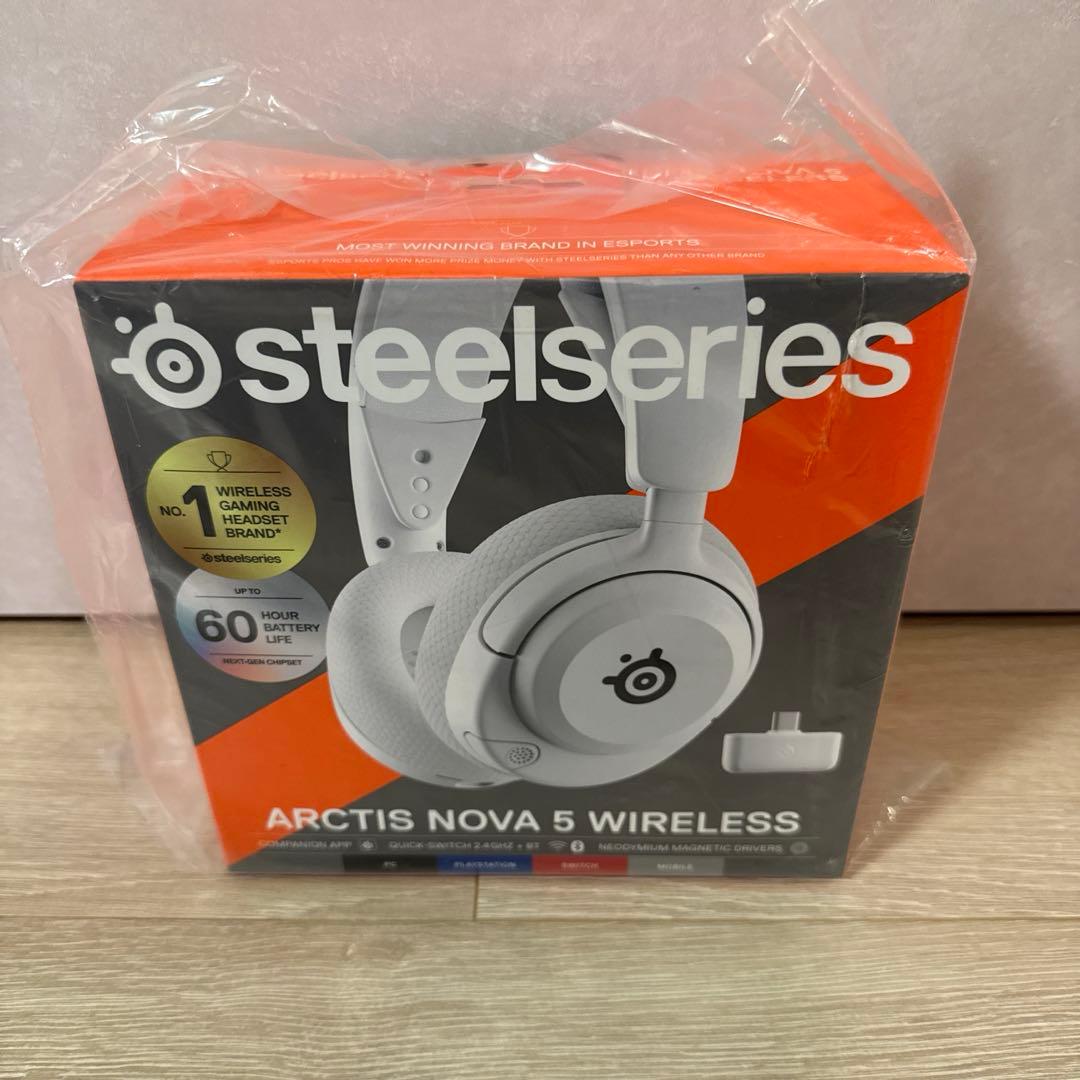 未開封 白 SteelSeries ARCTIS NOVA 5 WIRELESS