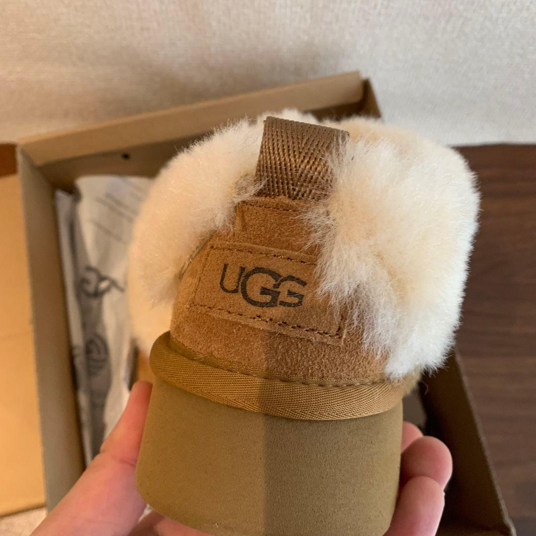 未使用✨UGG ブラウン ムートンブーツ 厚底 25CM