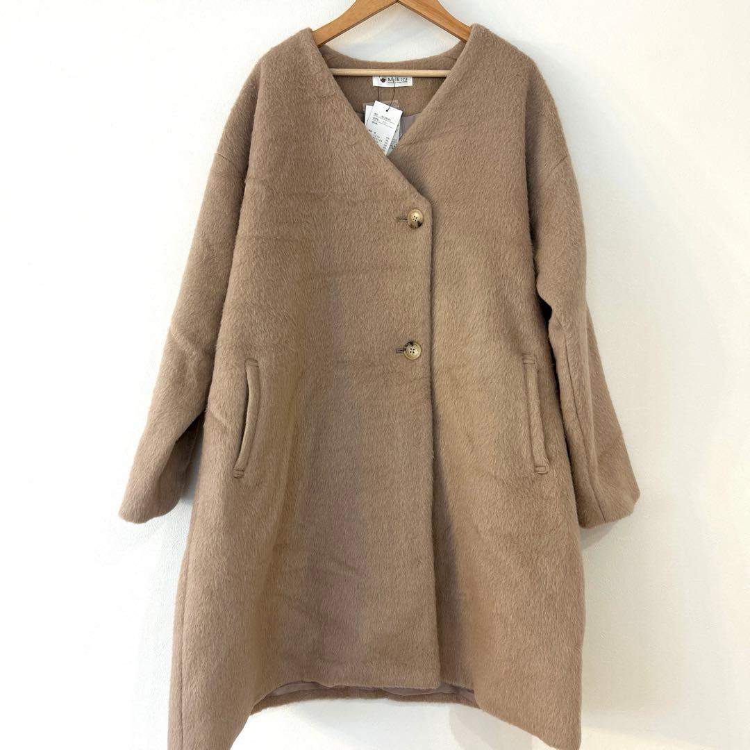 新品未使用タグ付✨ロイヤルミルクティー マタニティ チェスターコート　アルパカ