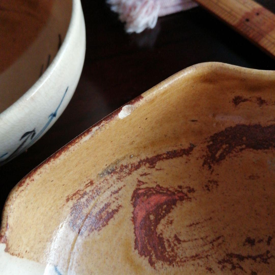 富士形三保の松原向付　12cm　10客　幕末〜大正期