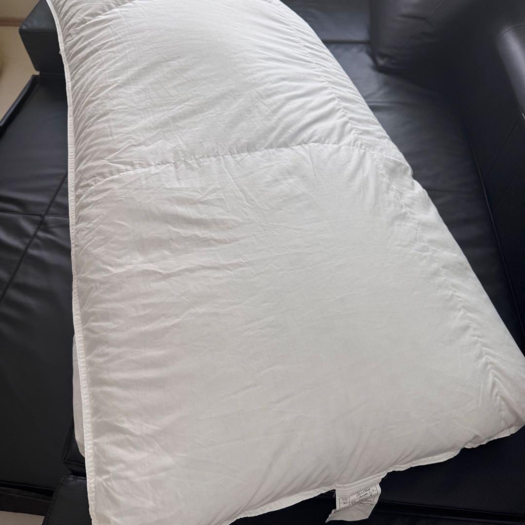 美品　無印良品　羽毛掛ふとん・二層式　クイーン　210x210cm 掛け布団
