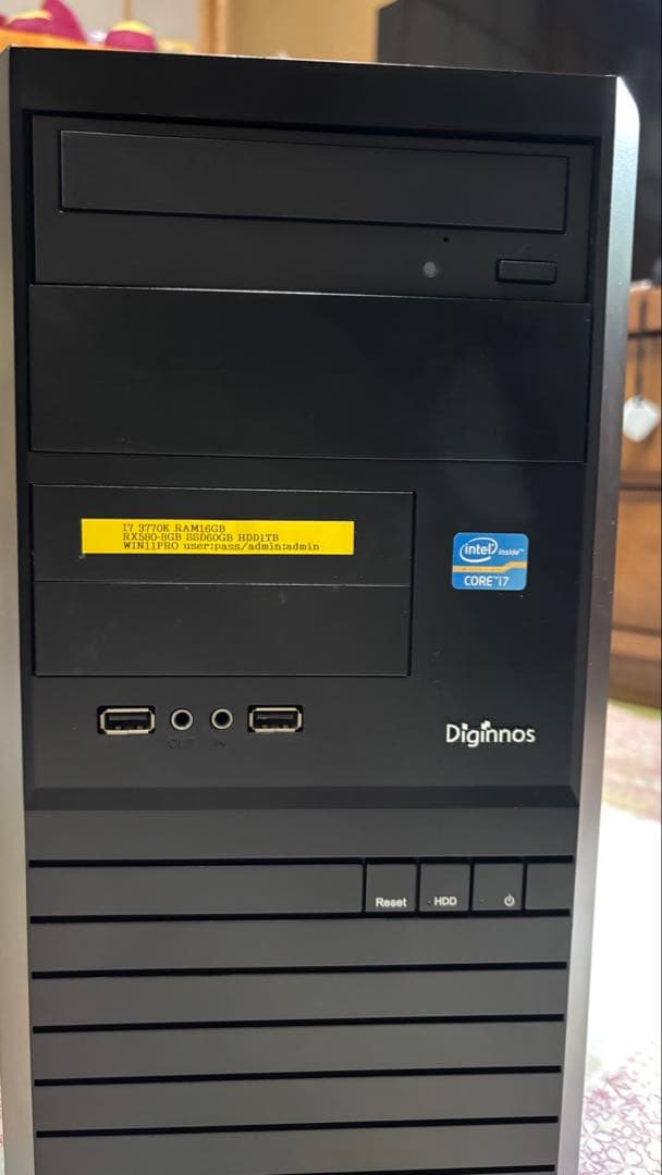 コスパ重視ゲーミング Intel i7/RX580/16GB/Win11Pro