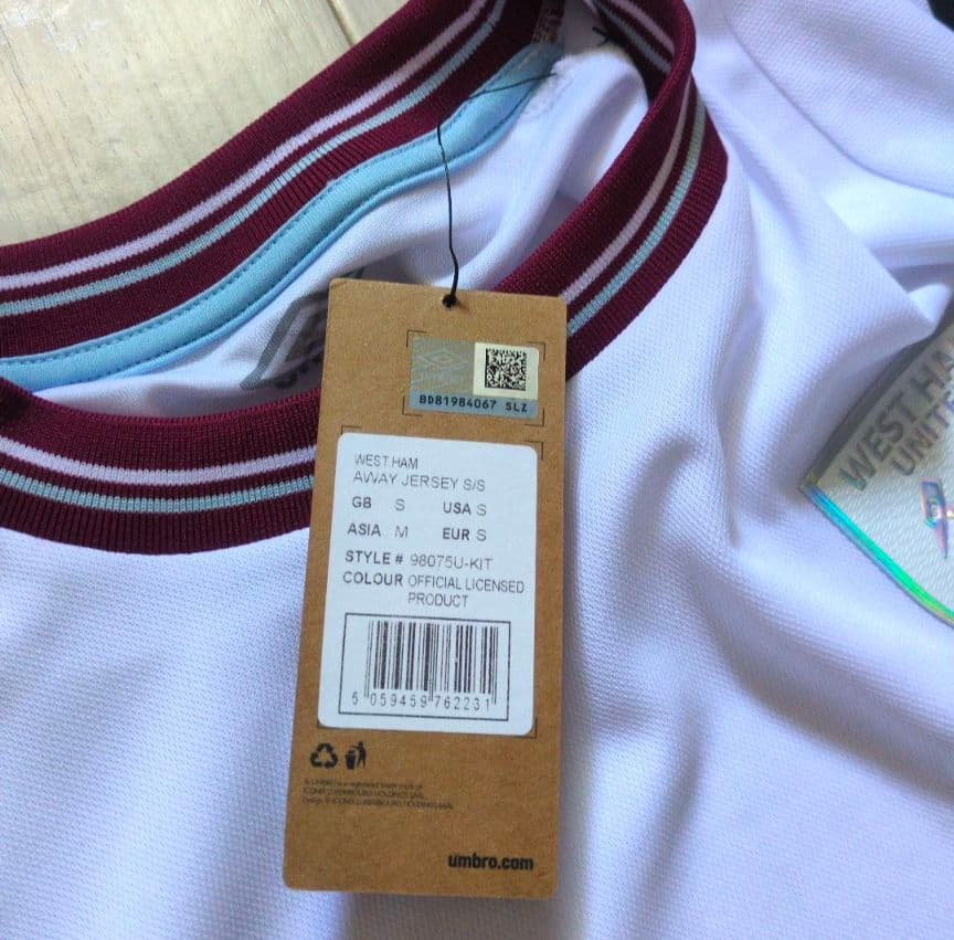 ウェストハム ユナイテッド 2023/2024 アウェイユニフォーム