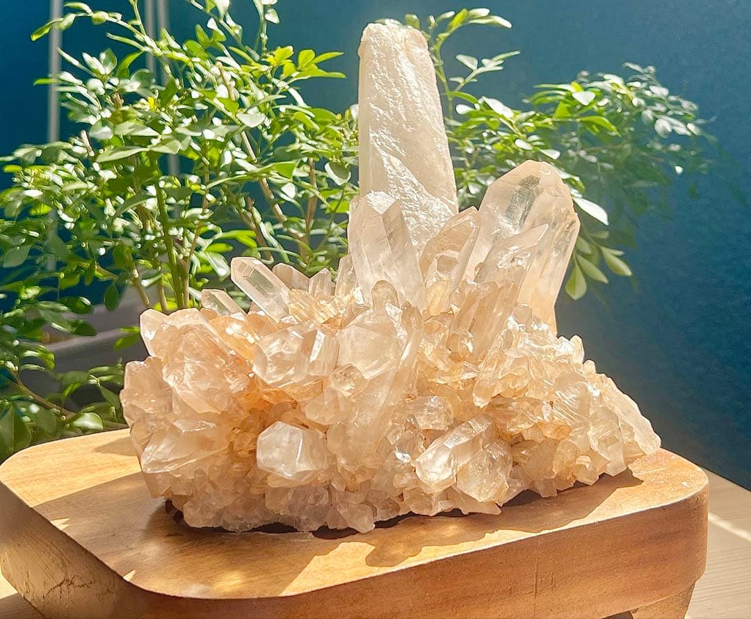 レア　超BIG 天然ピンク　マニカラン産　クラスター【3 ㌕】　置物　風水