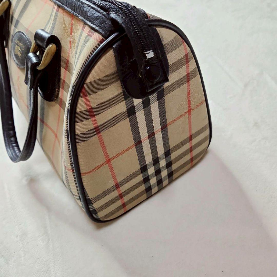 Burberrys バーバリーズ ノバチェック ハンドバッグ ホースロゴ レトロ