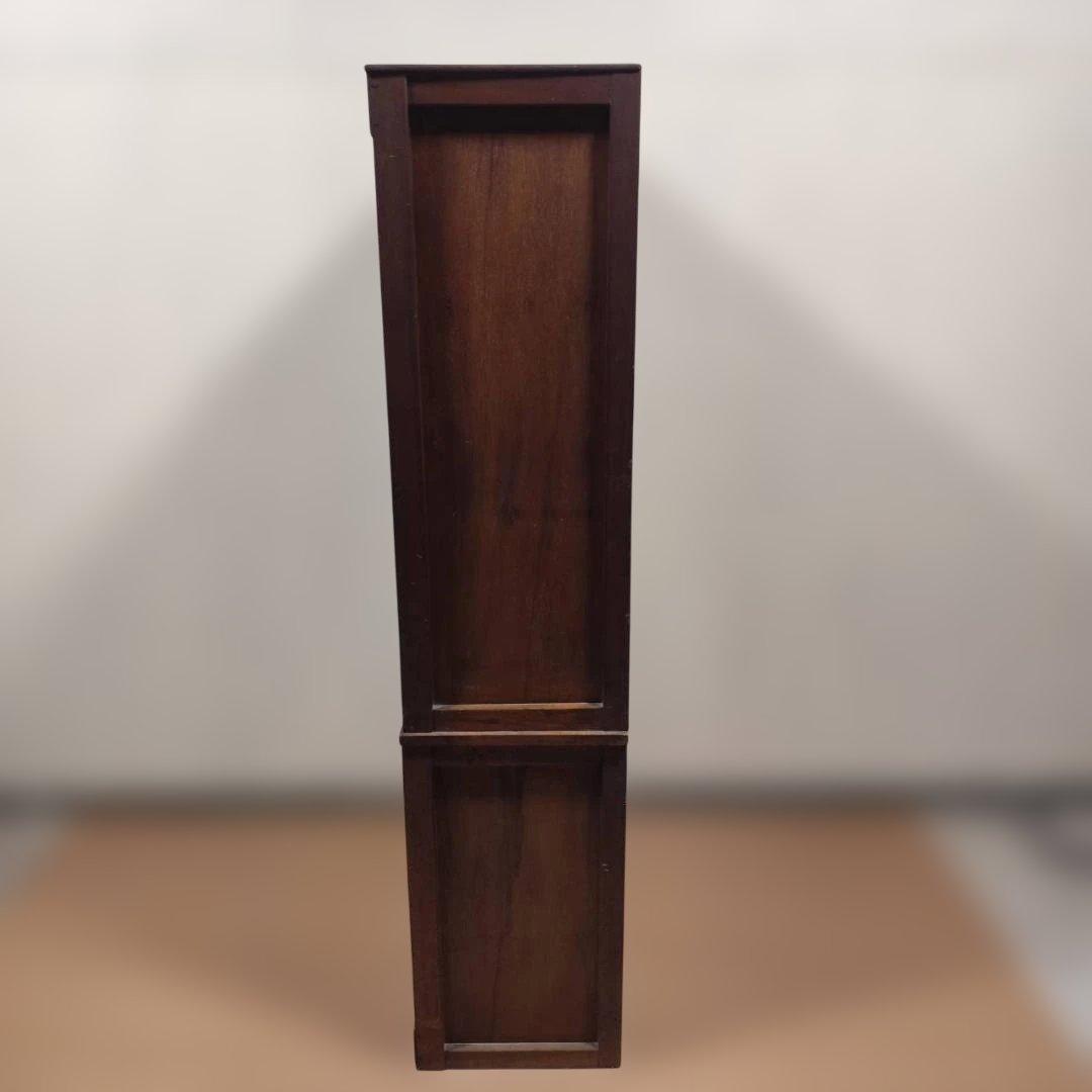 昭和レトロ 木製 木戸食器棚 アンティーク 飾り棚 カップボード キャビネット