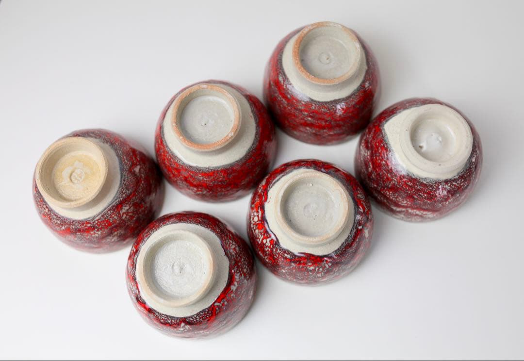 箕面焼 松田箕山 湯碗 六客 煎茶器