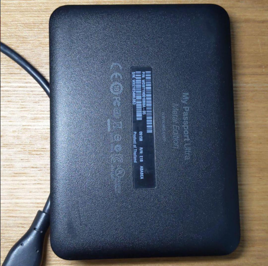 外付けハードディスク・ドライブ 1TB HDD WD My Passport WDBTYH0010BBA-05