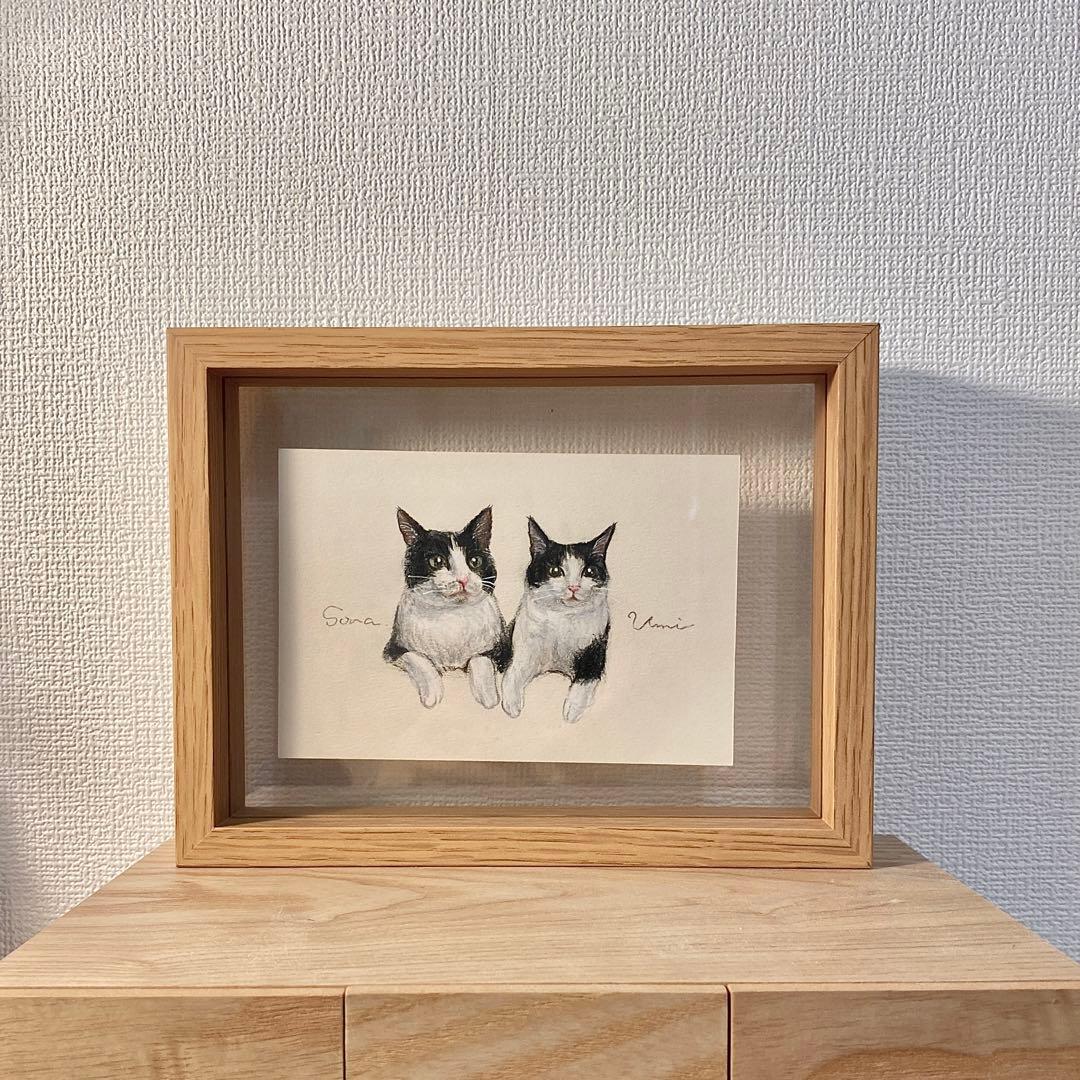 ペット　似顔絵　うちの子　グッズ　フォトフレーム　ウェルカムボード