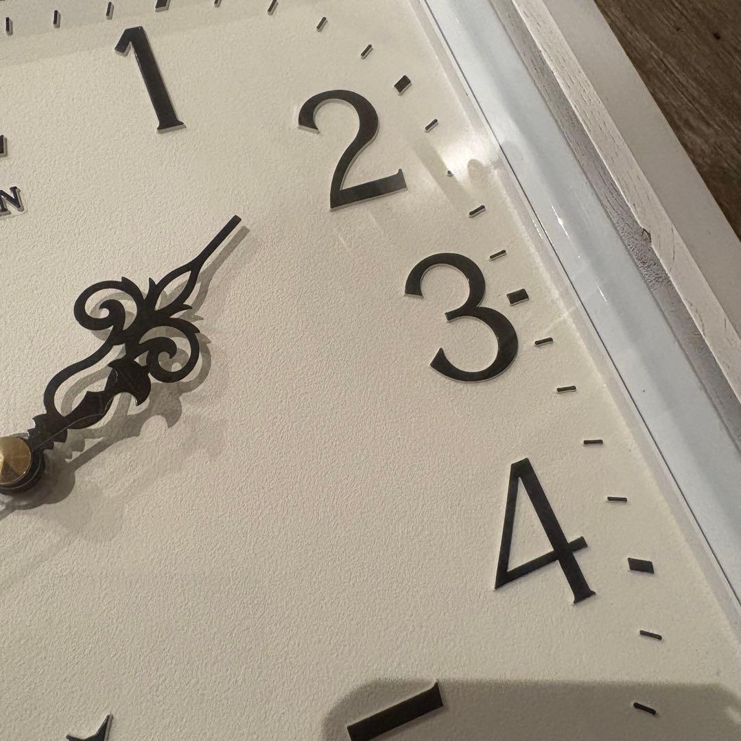 CITIZEN 昭和レトロ　壁掛け時計　ウォールクロック　ホワイトリペイント