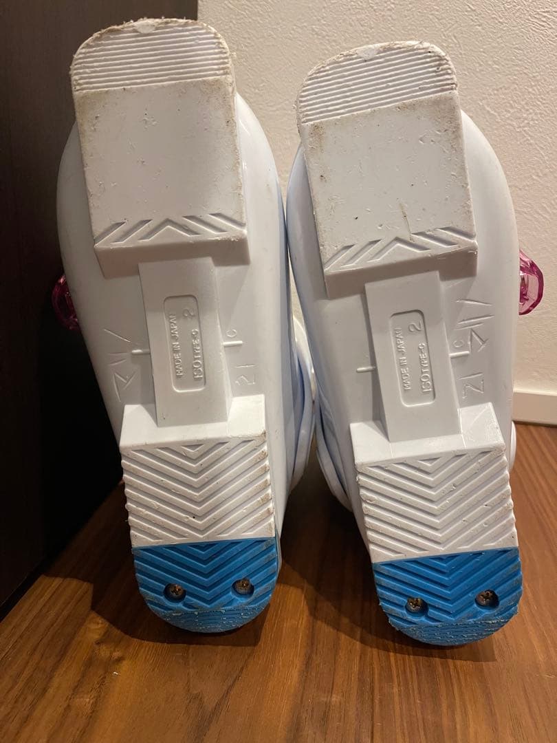 キッズ　スキー板118㎝　ビンディング　スキー靴　ストック　子供用　セット