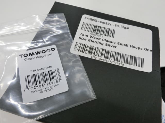 新品正規品【Tom Wood】Classic Hoops ピアス シルバー