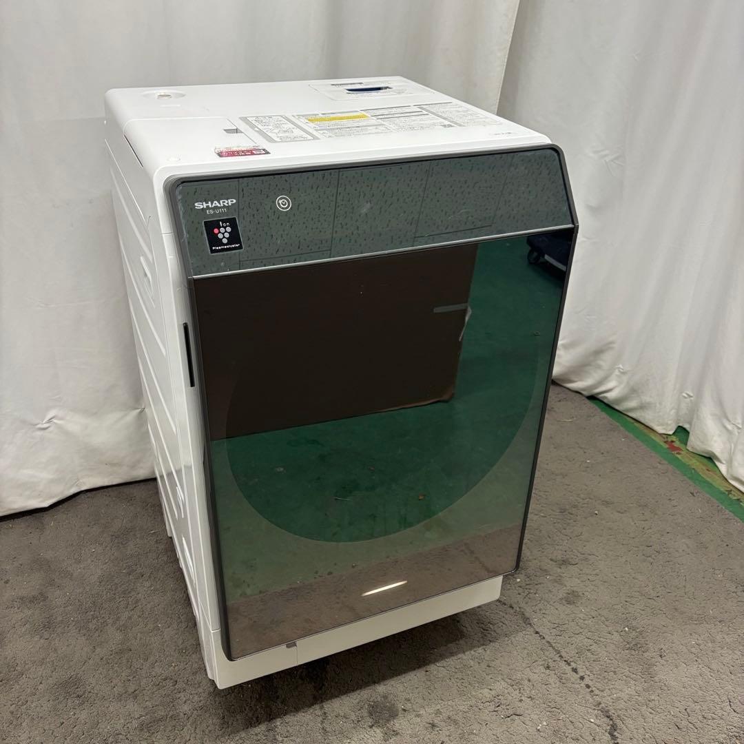 98　SHARP　ドラム式洗濯機　11キロ　乾燥　右開き　設置無料　中古　安い‼️