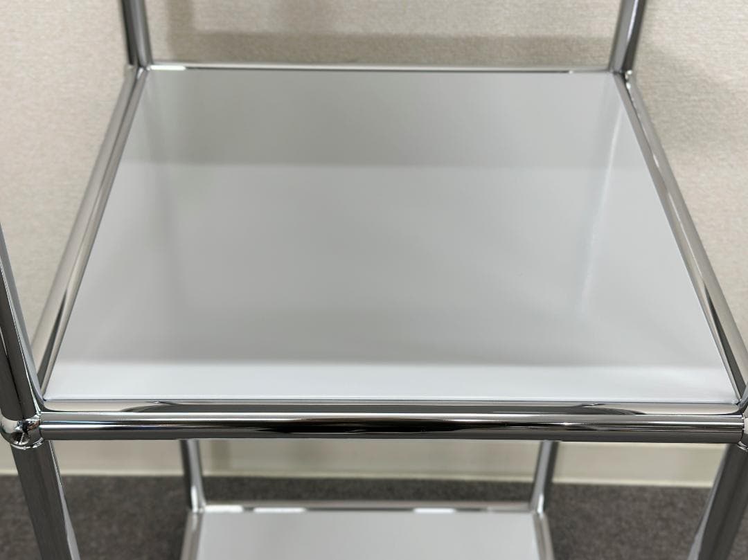 正規品!ほぼ未使用品■USMハラー■スリム　シェルフ　1列2段　ライトグレー