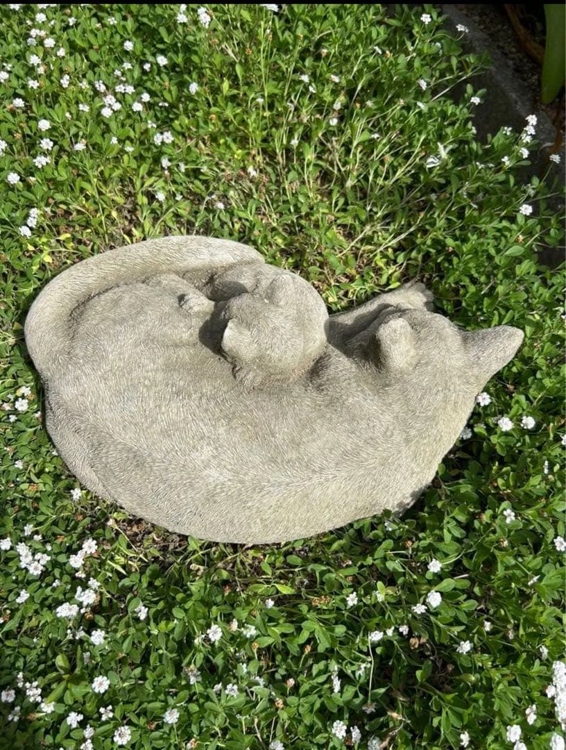 残1。猫の親子　イギリス製