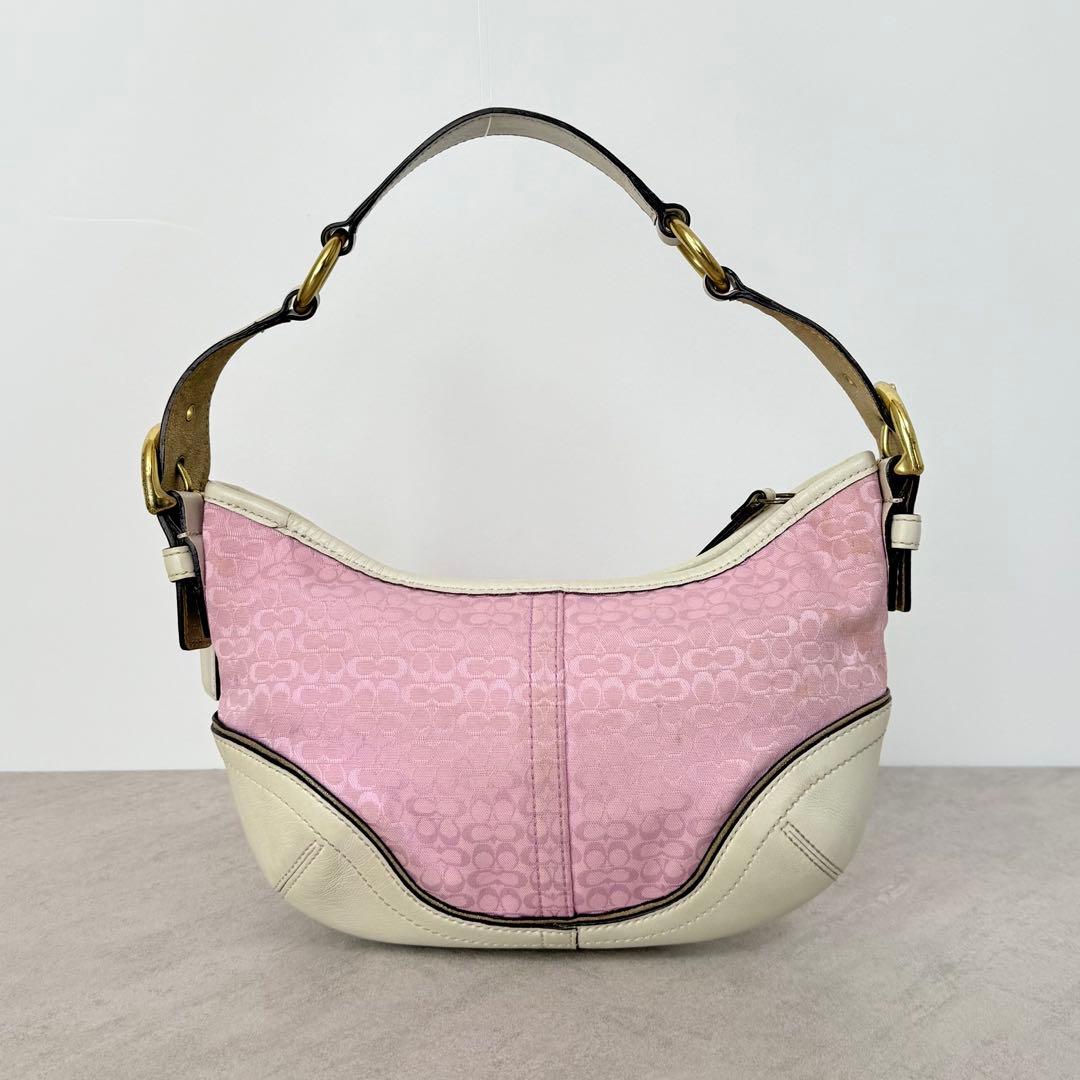 バッグ Coach mini Signature Small Hobo Pink