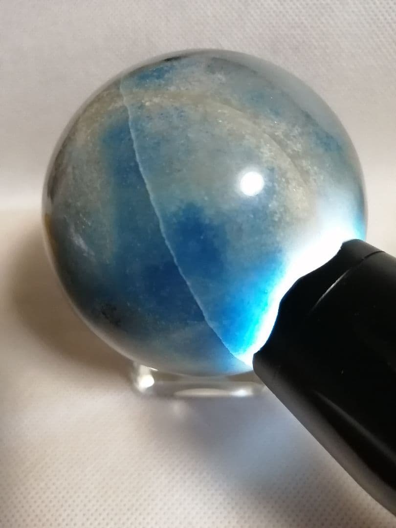 【新品】ブルーの濃淡を楽しめる　大きめトロレアイトスフィア　10-29