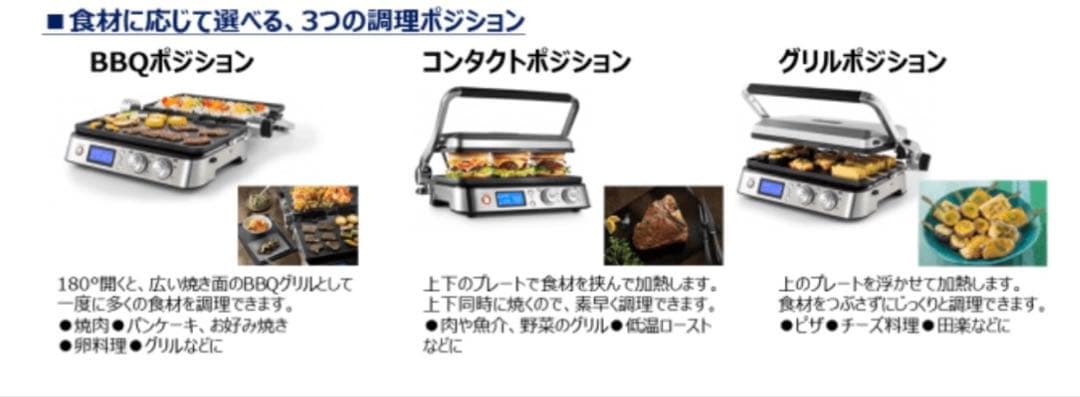 【新品・未使用】 デロンギ マルチグリル BBQ & コンタクトグリルプレート