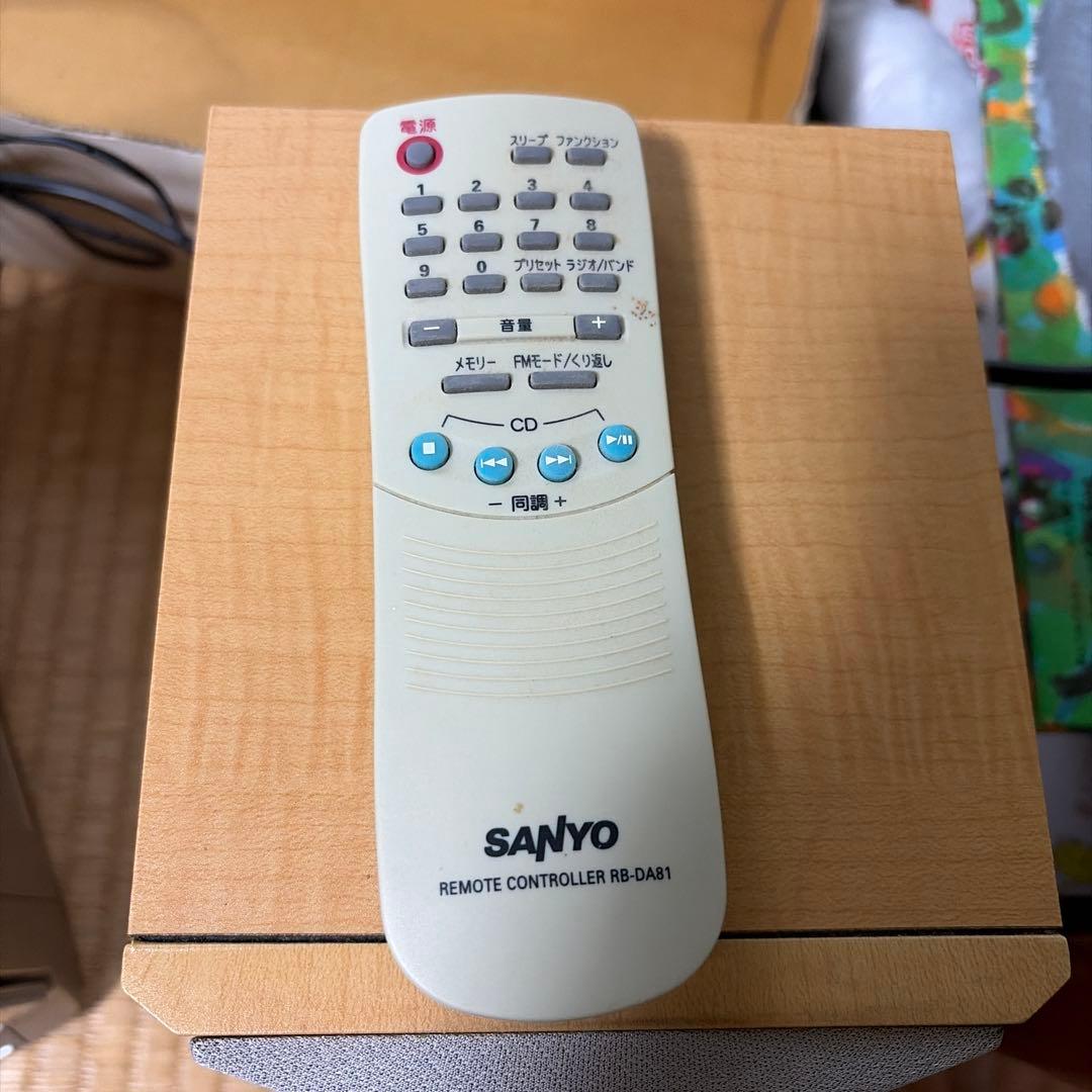 SANYO ミニコンポ テープデッキ搭載
