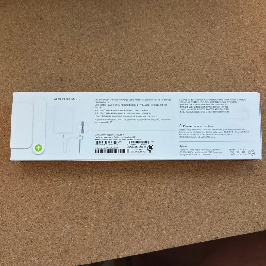 Apple Pencil (USB-C) 充電ケーブル付き