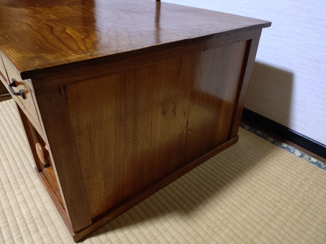 文机 木製 昭和レトロ 引き出し付き