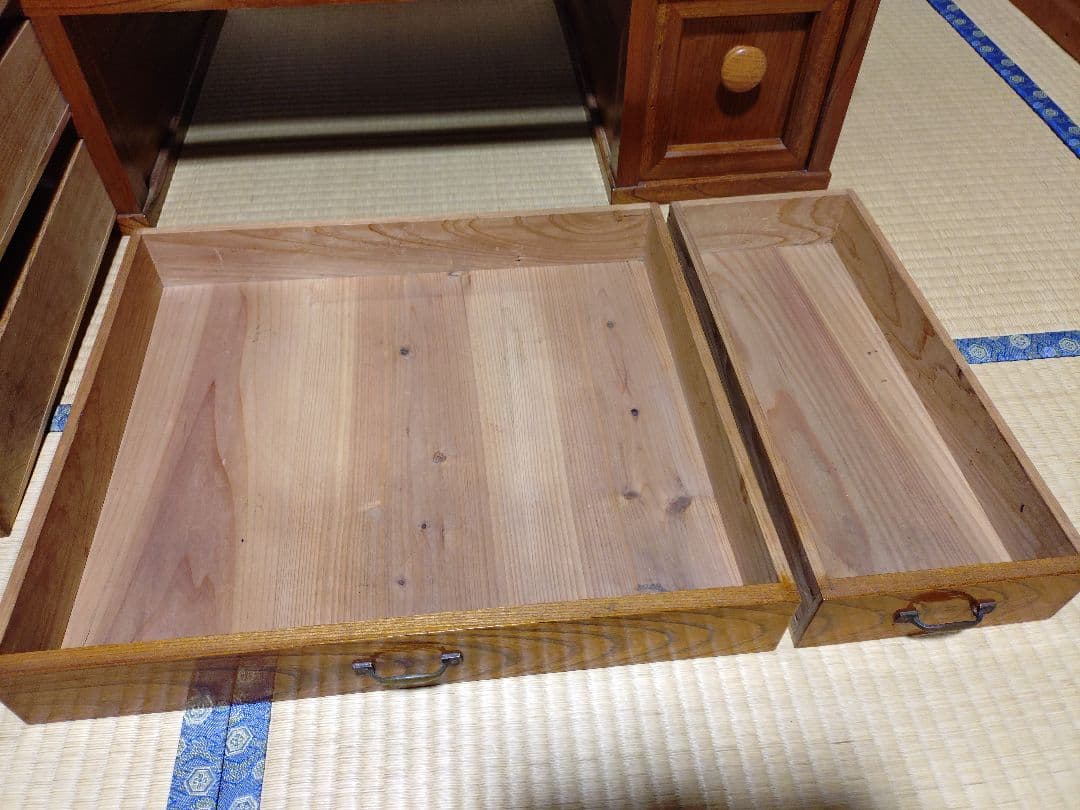 文机 木製 昭和レトロ 引き出し付き