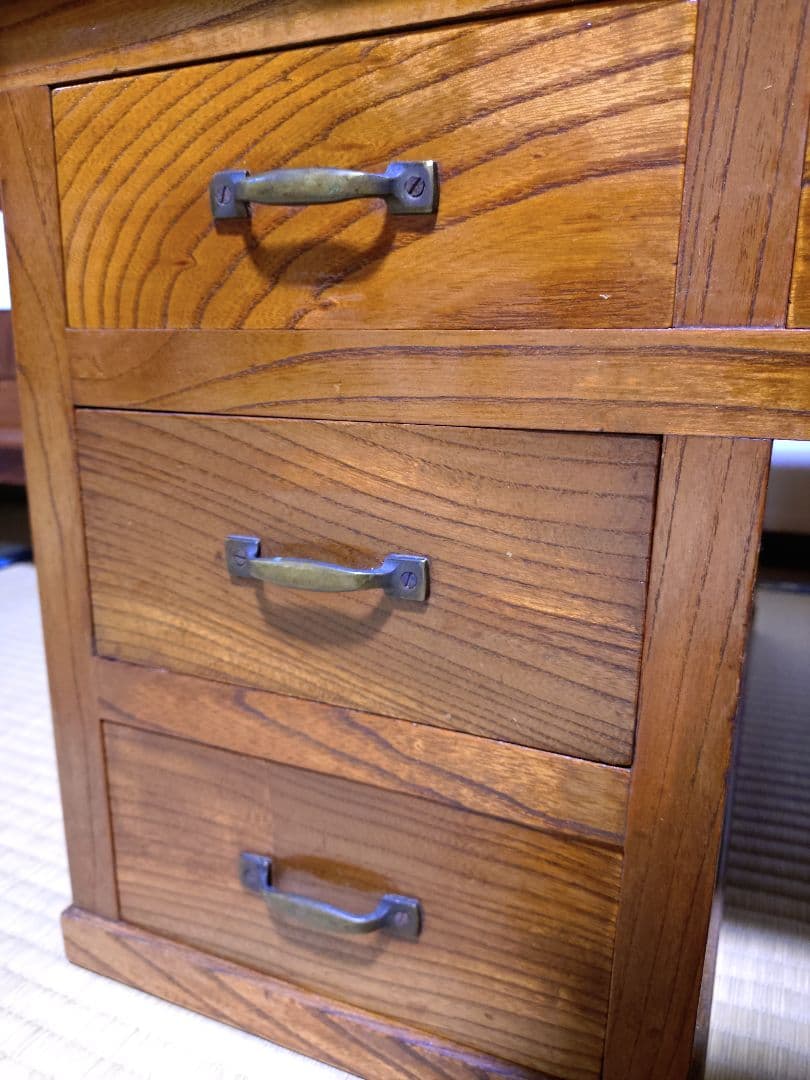 文机 木製 昭和レトロ 引き出し付き