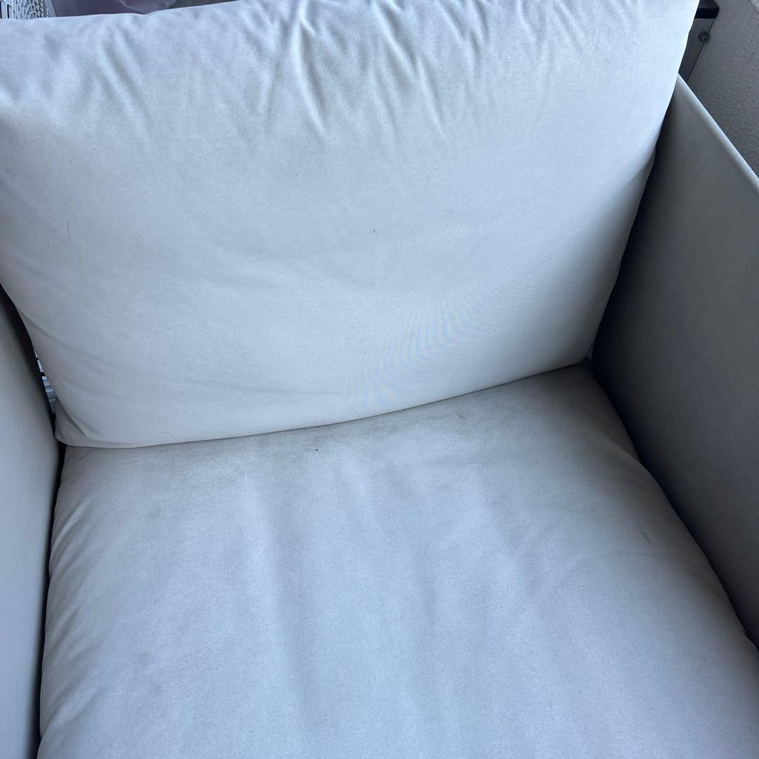 IKEA HAVSTEN ハーヴステン アームチェア 屋外用, ベージュ