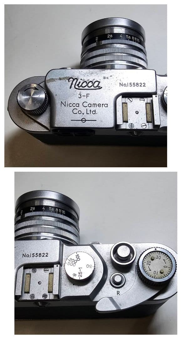Nicca3-F レンジファインダーカメラ　レンズ・ケース付 No.155822