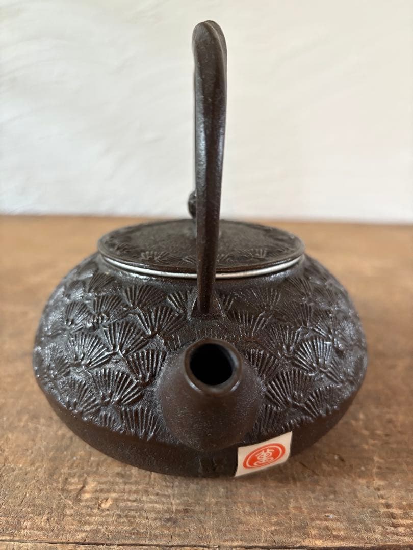 南部鉄器　鉄瓶　急須　松葉　未使用