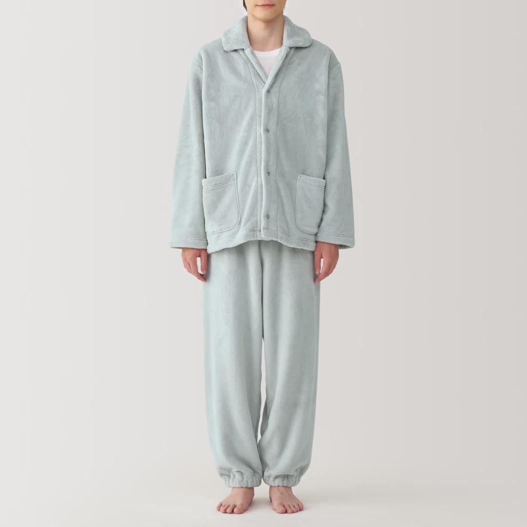 【新品】無印良品 紳士 静電気が起きにくい 着る毛布 パジャマ Mサイズ