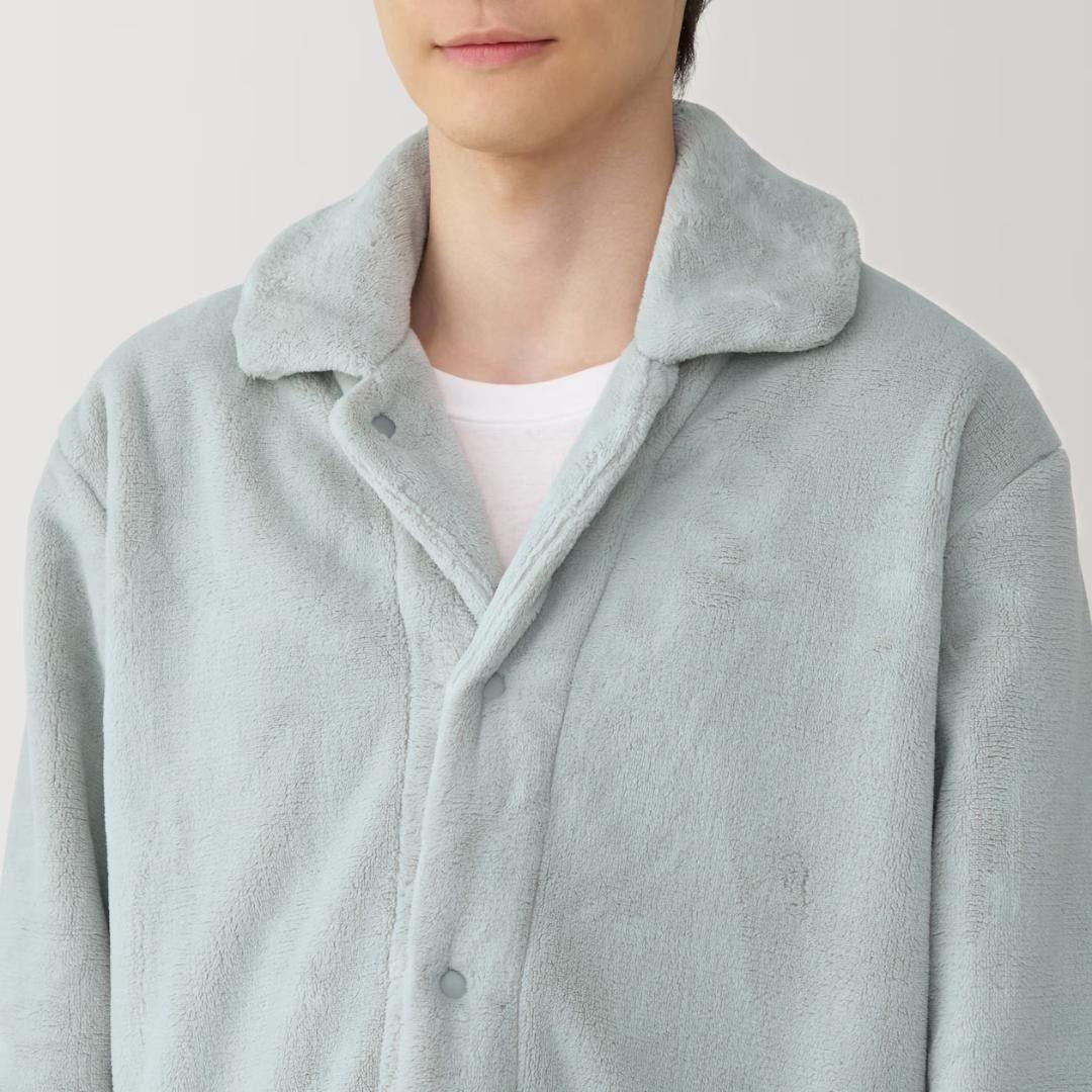 【新品】無印良品 紳士 静電気が起きにくい 着る毛布 パジャマ Mサイズ