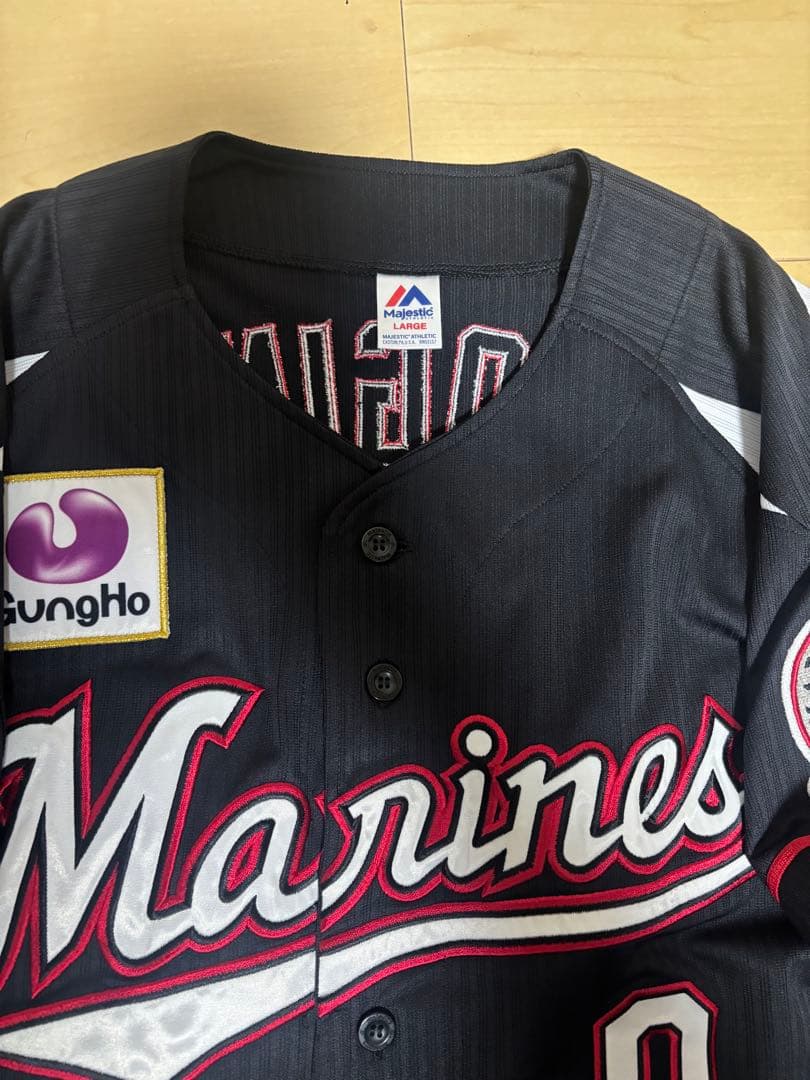 千葉ロッテマリーンズ 荻野貴司 ユニフォーム ビジター L