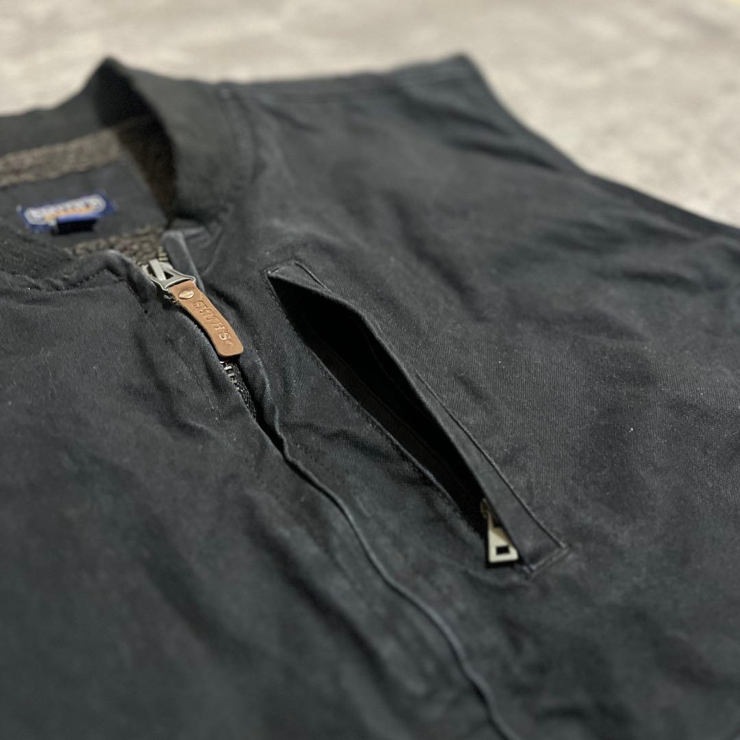 【美品】90s SMITH’S 裏ボア ダックベスト 黒 XXL