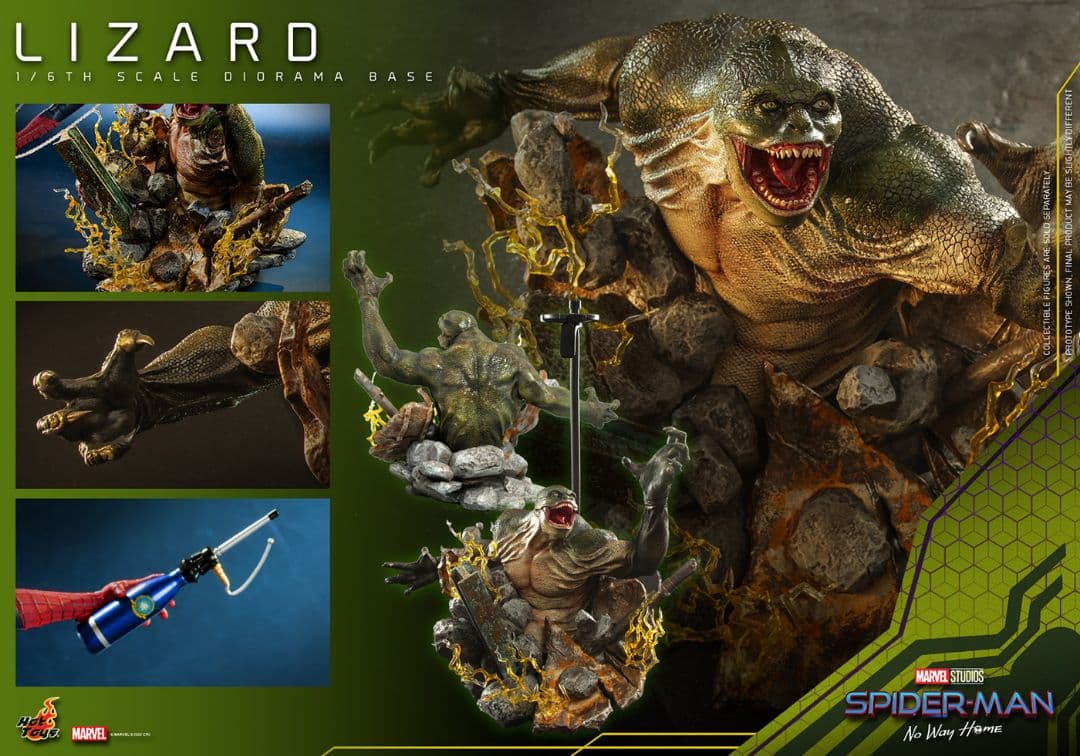 新品未使用・リザード台座　スパイダーマン　ノーウェイホーム　ホットトイズ
