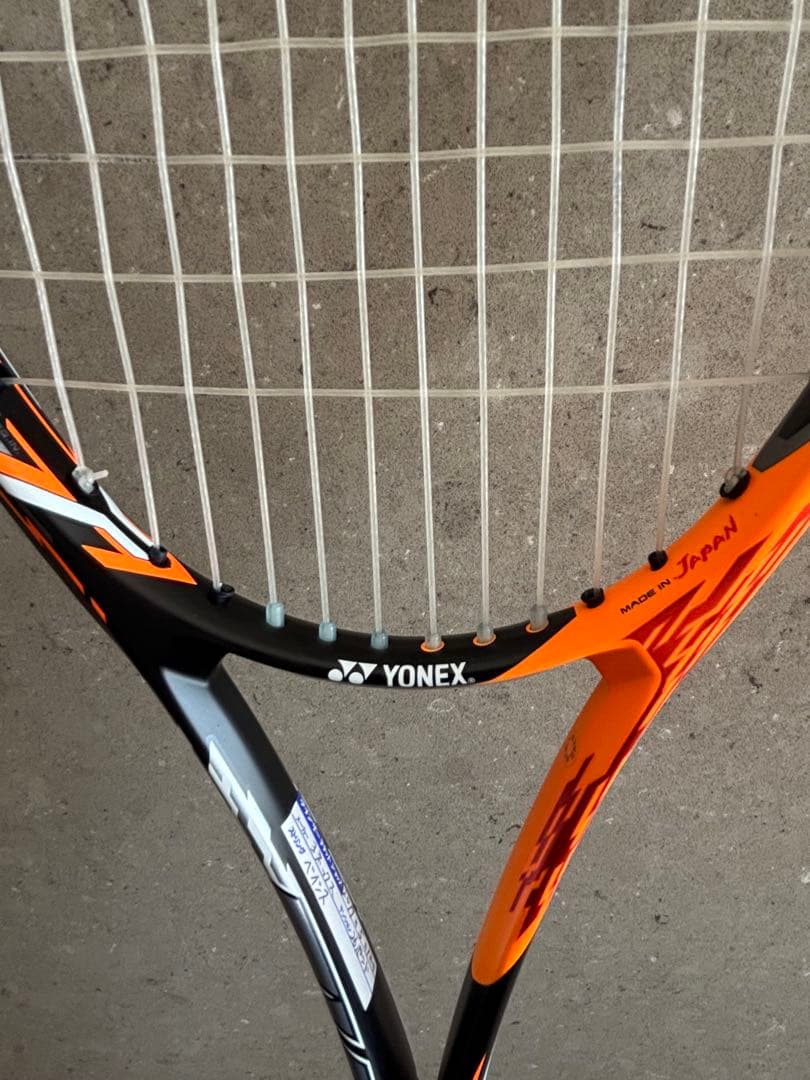 エフレーザー7V カバー付　ラケット　ソフトテニス　オレンジ　美品