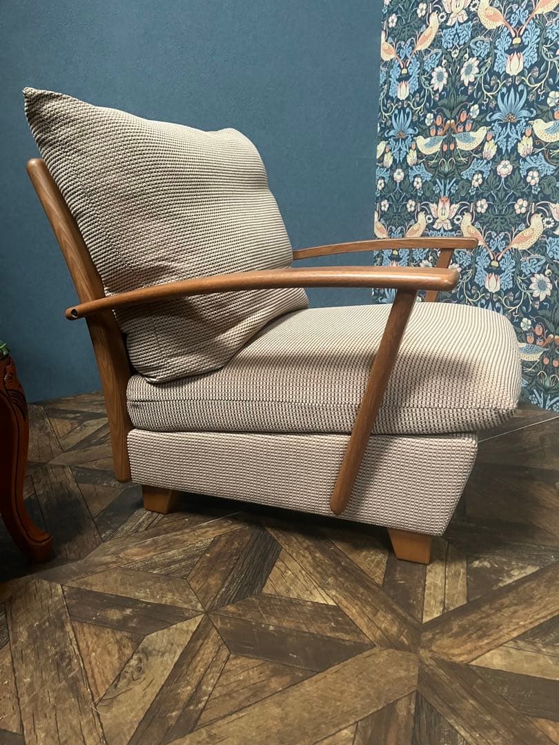 ハイバックチェアー ソファ シングル　インテリア 北欧