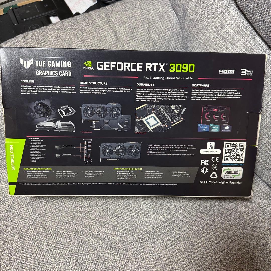 グラフィックボード・グラボ・ビデオカード ASUS TUF Gaming GeForce RTX 3090 24GB