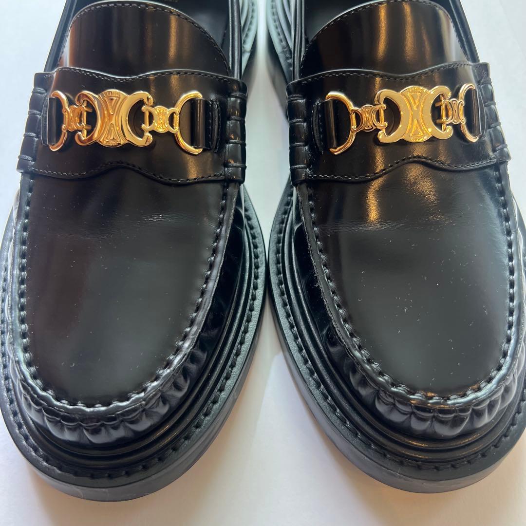 【美品】CELINE/セリーヌ　ユニヴェルシテ トリオンフ チェーンローファー