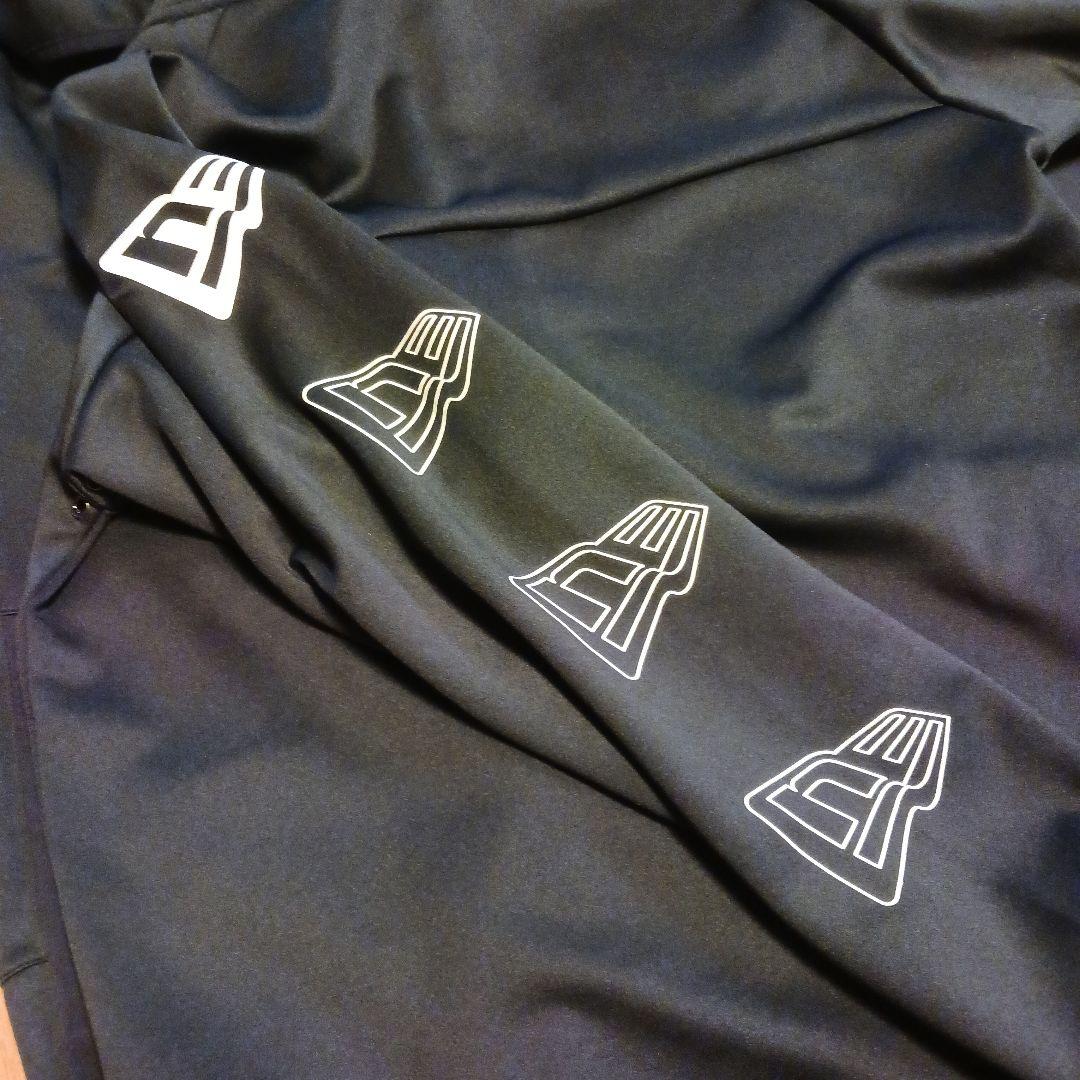 【ニューエラ 】美品 セットアップ ジャージ上下 ロゴプリント ブラック L　黒