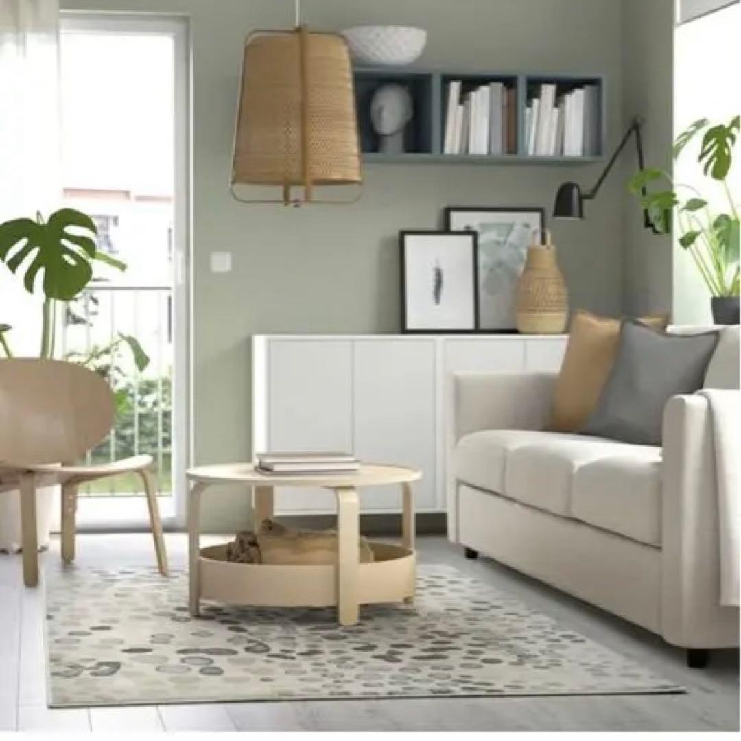 IKEA/イケアDUBBELFIL ドゥベルフィル ラグ パイル　ドット