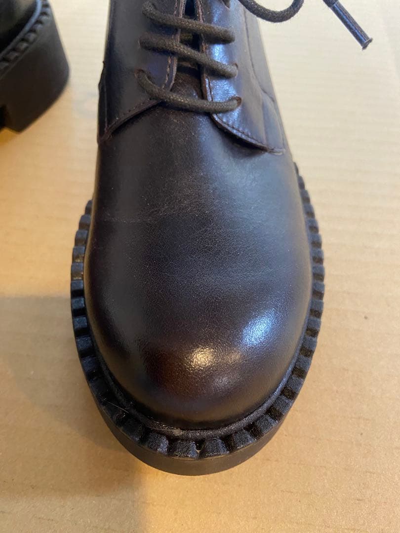 【新品未使用品】ボントレ　レースアップシューズ　37