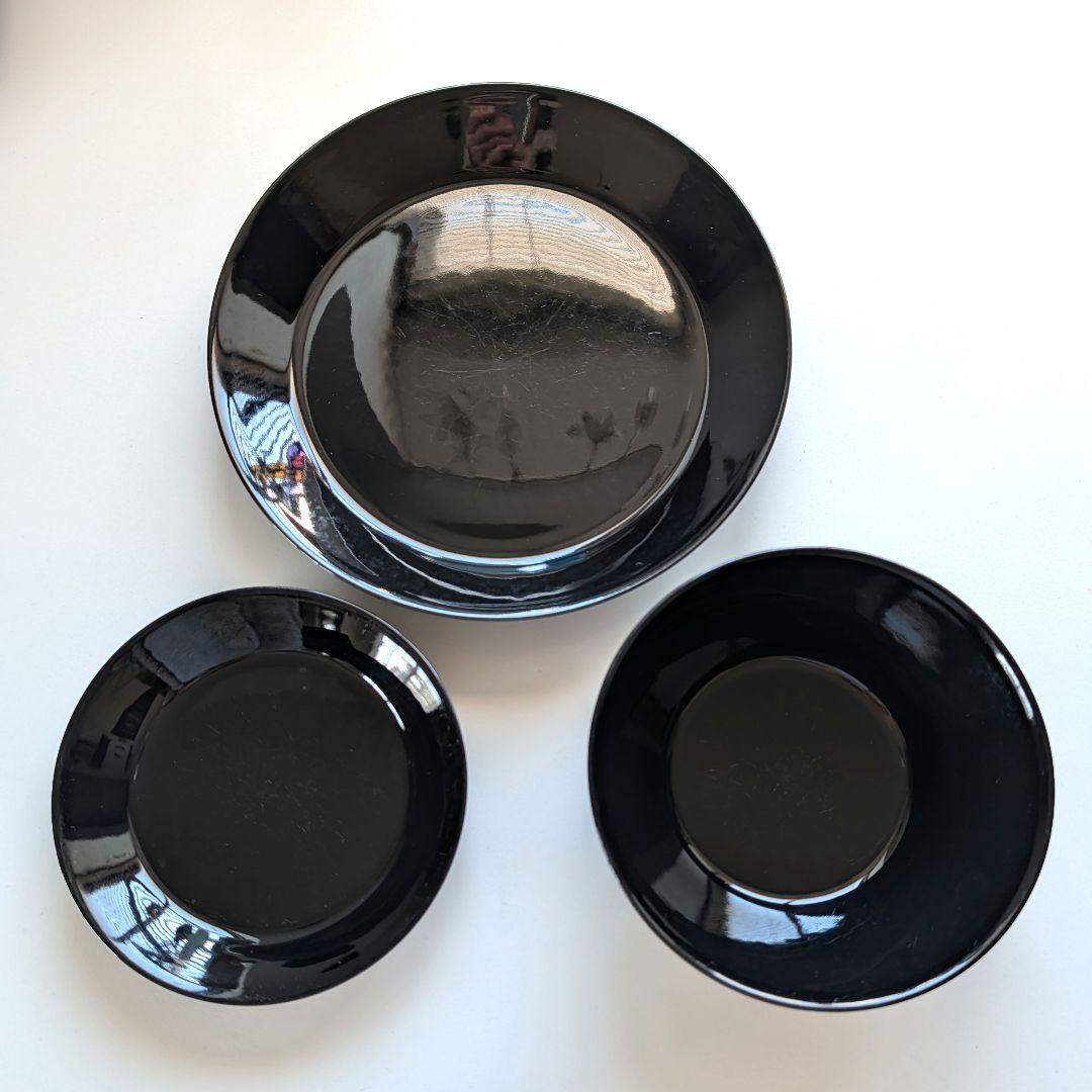 Teema【中古品】イッタラ ティーマ黒３個セット