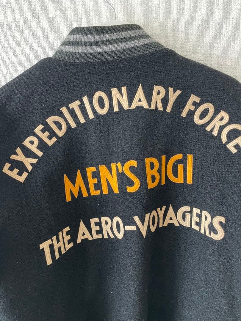 ボ*ン様 80年代ヴィンテージ　MEN'S BIGI スタジャン 黒/グレー