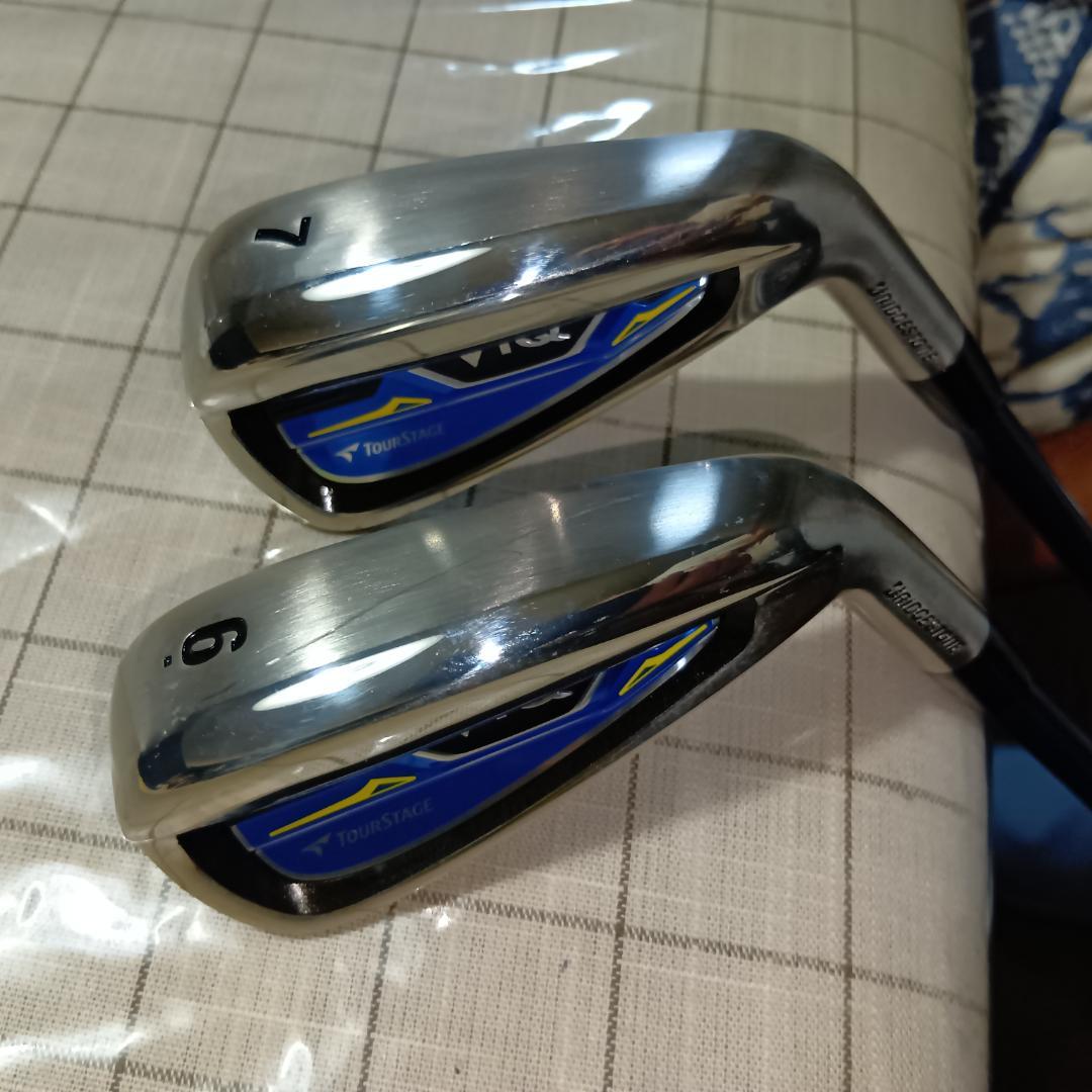 ブリヂストン　ツアーステージViQ13本フルセット,フレックスS＋キャディバック